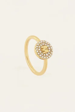My Jewellery Bague à Initiale Avec Strass Discount