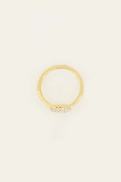 My Jewellery Bague à Initiale Avec Strass Discount