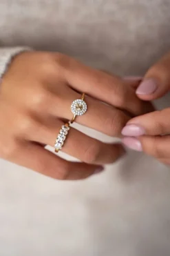 My Jewellery Bague à Initiale Avec Strass Discount
