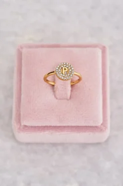 My Jewellery Bague à Initiale Avec Strass Discount