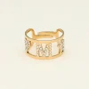 My Jewellery Bague Ajustable à Initiale Fashion