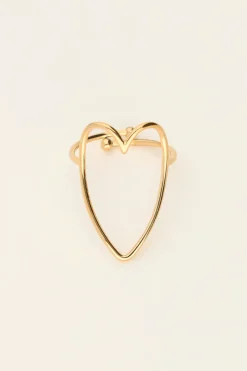 My Jewellery Bague Ajustable Coeur Clearance