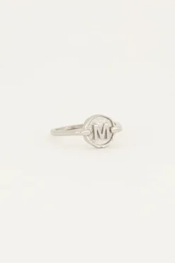 My Jewellery Bague Avec Initiale Encerclée Best