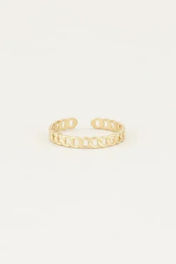 My Jewellery Bague Avec Maillons Plats Best