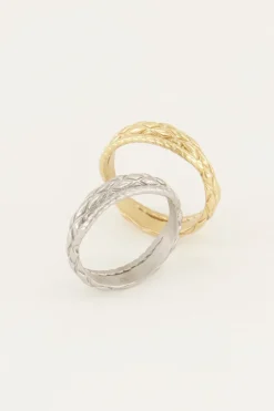 My Jewellery Bague Avec Motif Torsadé Hot