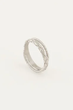 My Jewellery Bague Avec Motif Torsadé Hot