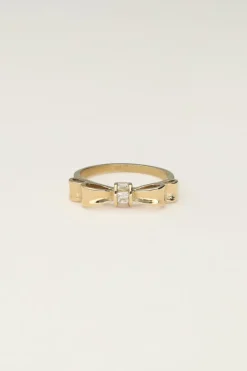 My Jewellery Bague Avec Nœud Et Pierre Transparente New