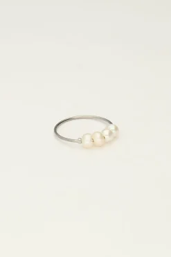My Jewellery Bague Avec Quatre Perles Clearance