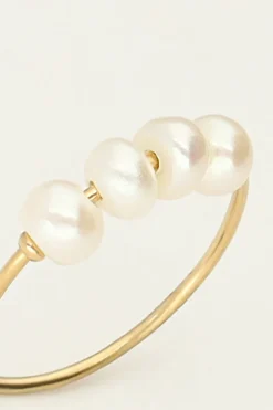 My Jewellery Bague Avec Quatre Perles Clearance