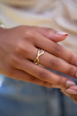My Jewellery Bague Avec Structure Superposé Hot