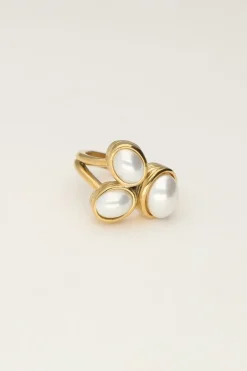 My Jewellery Bague Avec Trois Perles Fashion