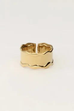My Jewellery Bague Avec Vague Et Texture New