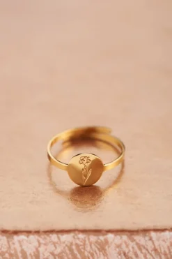 My Jewellery Bague Birth Flower Outlet