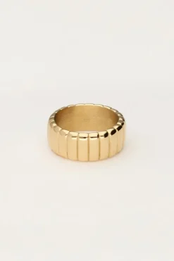 My Jewellery Bague Bold Avec Stries New
