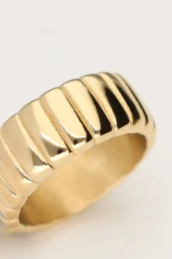 My Jewellery Bague Bold Avec Stries New