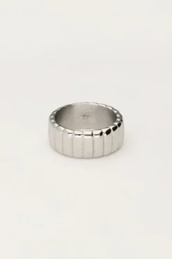 My Jewellery Bague Bold Avec Stries New