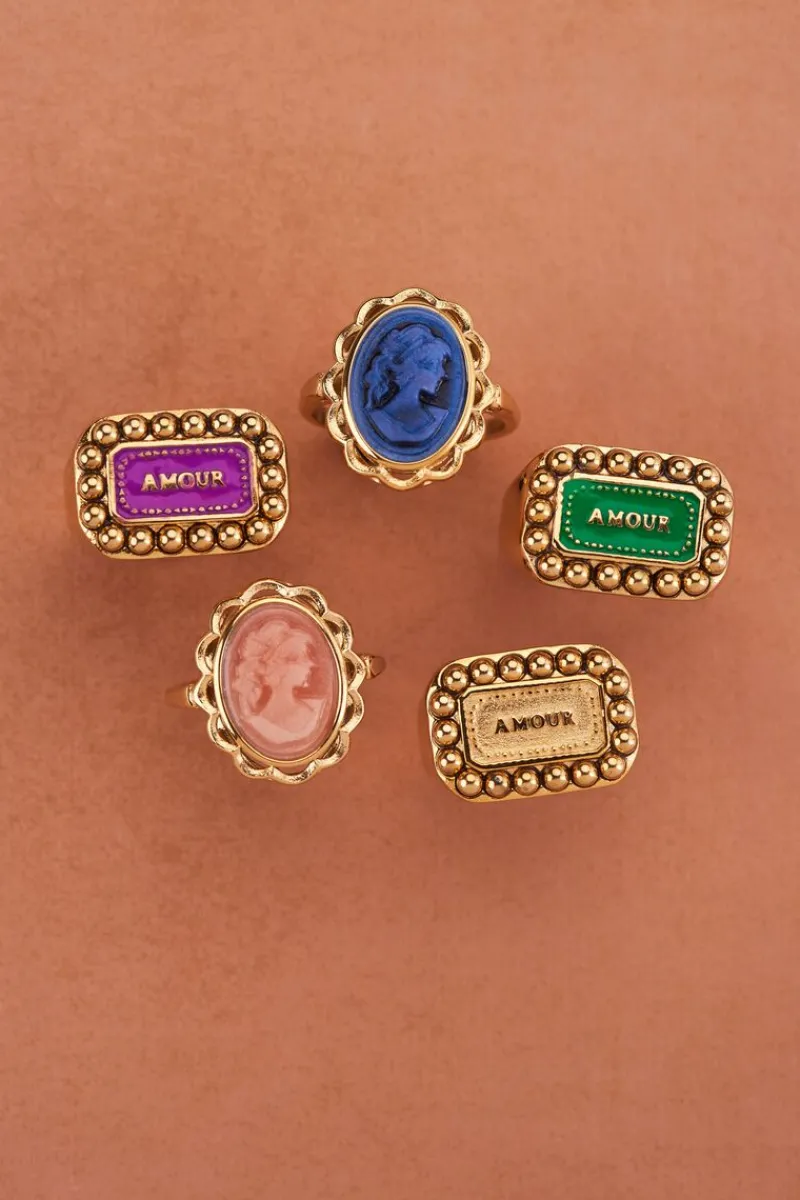 My Jewellery Bague Bold Spirit Avec Charm « Amour » Rose Clearance