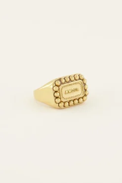 My Jewellery Bague Bold Spirit Avec Charm « Amour » Hot