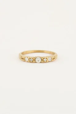 My Jewellery Bague Classique Vintage Avec Cristal Hot
