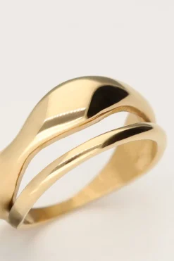 My Jewellery Bague Double Bold à La Forme Organique Outlet