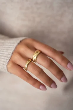 My Jewellery Bague Iconic Avec Nervures Hot