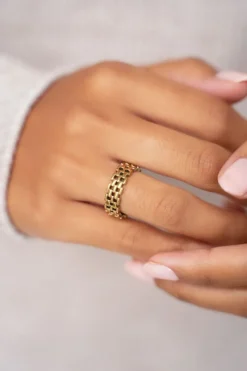 My Jewellery Bague Large Avec Maillons Clearance