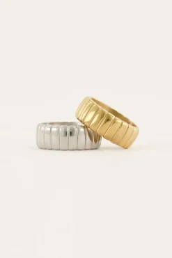 My Jewellery Bague Large Iconic à Rainures New