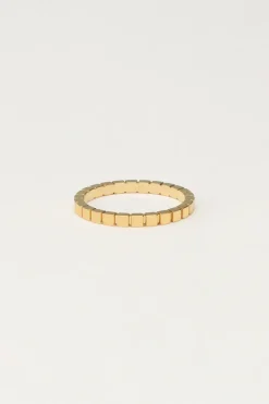 My Jewellery Bague Minimaliste à Carreaux Discount