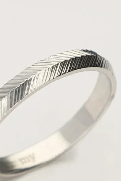 My Jewellery Bague Minimaliste à Chevrons Outlet