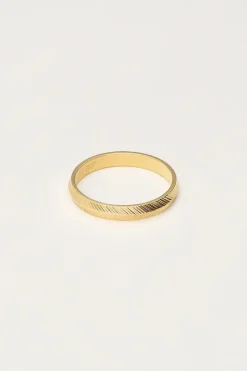 My Jewellery Bague Minimaliste à Chevrons Outlet