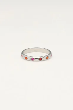 My Jewellery Bague Minimaliste Avec étoiles Multicolores Hot