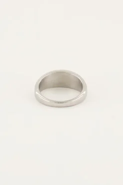 My Jewellery Bague MOOD Avec Pierre Noire Carrée New