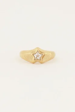 My Jewellery Bague MOOD Avec Pierre étoile Transparente Clearance