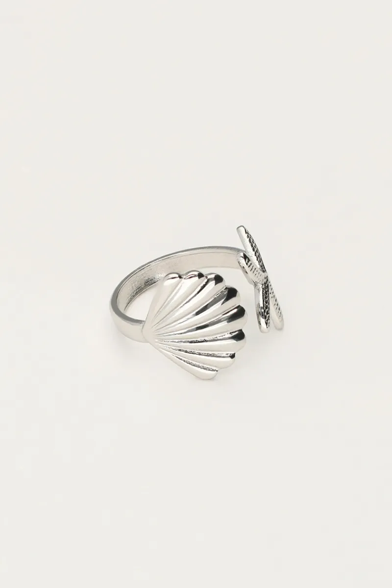 My Jewellery Bague Océan Avec Coquillage Et étoile De Mer Online