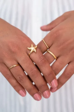 My Jewellery Bague Océan Avec étoile De Mer Discount