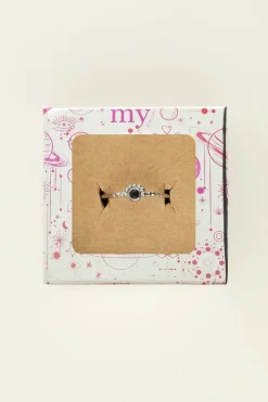 My Jewellery Bague Petite Pierre Noire Universe Fashion