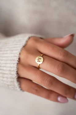 My Jewellery Bague Réglable à Initiale Online
