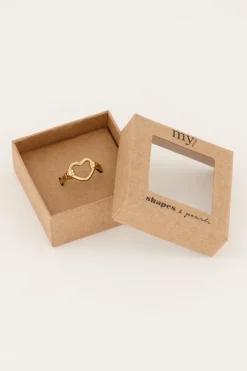 My Jewellery Bague Shapes Avec Cœur Ouvert Sale