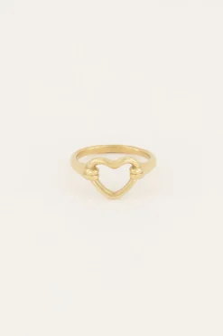 My Jewellery Bague Shapes Avec Cœur Ouvert Sale