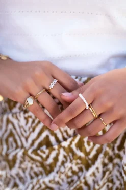 My Jewellery Bague Tendance Cocktail Avec Pierres Transparentes Outlet