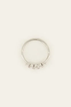 My Jewellery Bague Tendance Cocktail Avec Pierres Transparentes Outlet