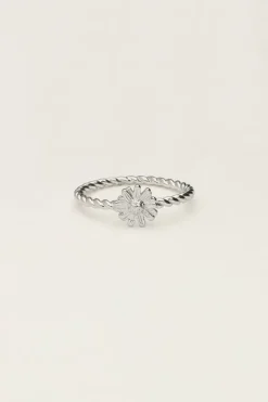 My Jewellery Bague Torsadée Avec Fleur Fashion
