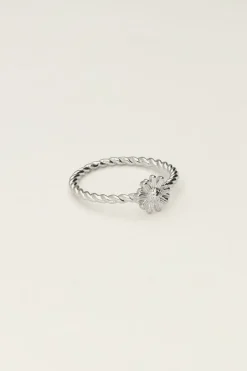 My Jewellery Bague Torsadée Avec Fleur Fashion