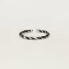 My Jewellery Bague Torsadée Noire Discount