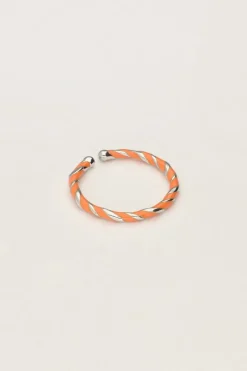 My Jewellery Bague Torsadée Orange Discount