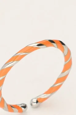 My Jewellery Bague Torsadée Orange Discount
