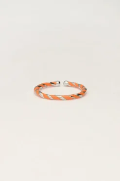 My Jewellery Bague Torsadée Orange Discount