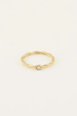 My Jewellery Bague Torsadée Pierre Ice Cubes Online