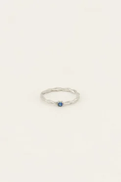 My Jewellery Bague Torsadée Pierre Océan Outlet