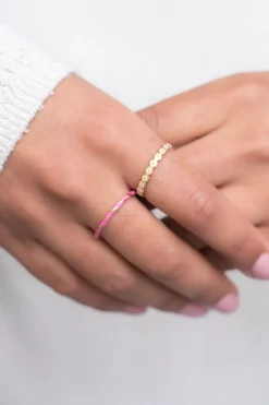 My Jewellery Bague Torsadée Rose Sale